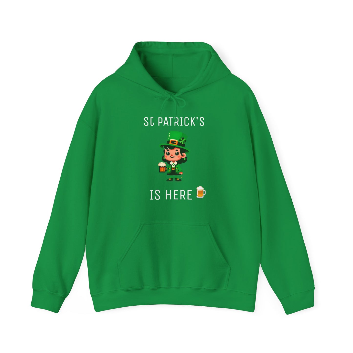 Saint Patrick's Is Here Female - Unisex Heavy Blend™ Hooded Sweatshirt