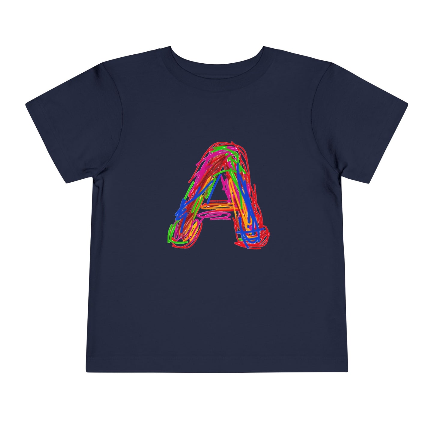 Scribbles (Letter A) T-Shirt - Toddler Short Sleeve Tee