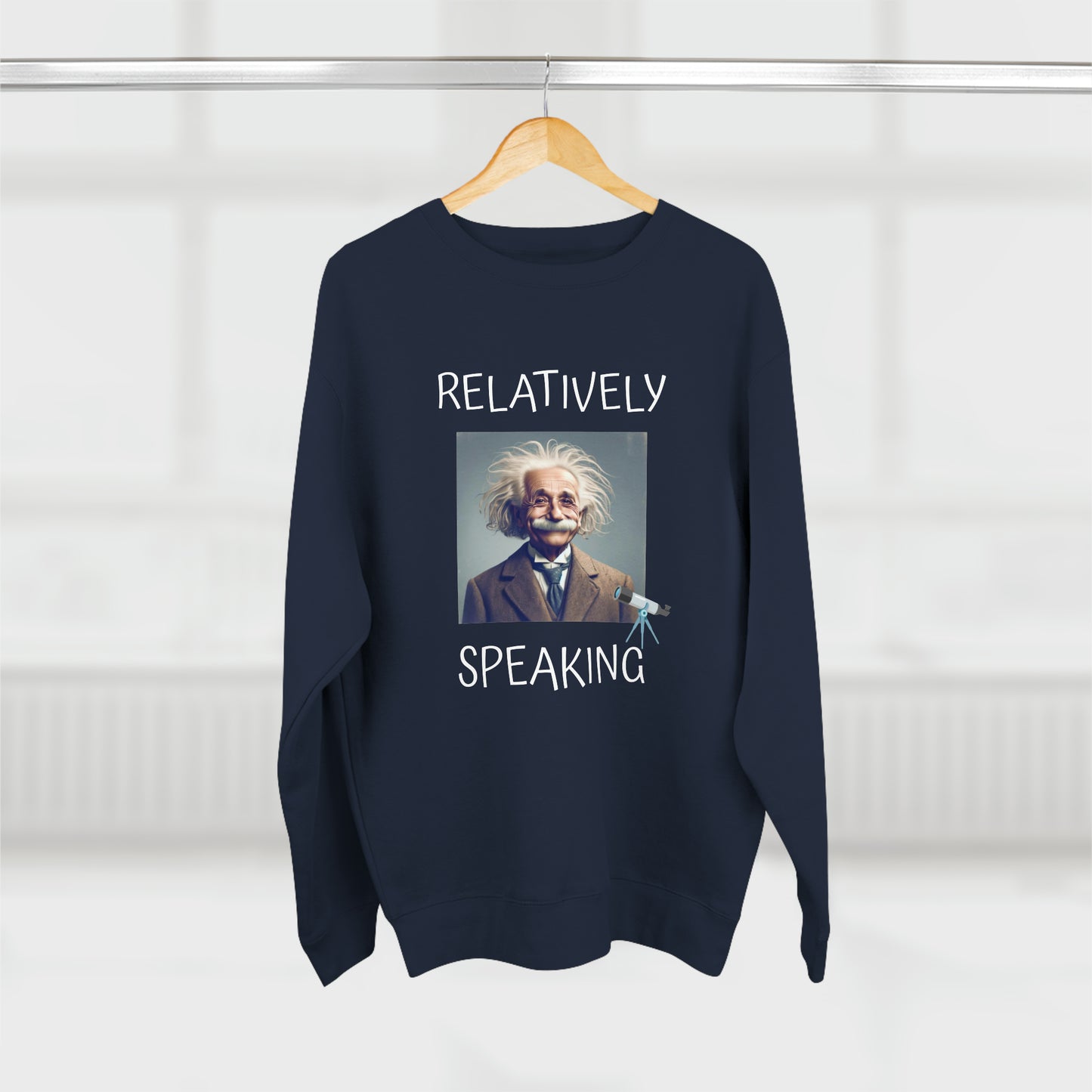 Relatively Speaking (Albert Einstein) - Unisex Crewneck Sweatshirt