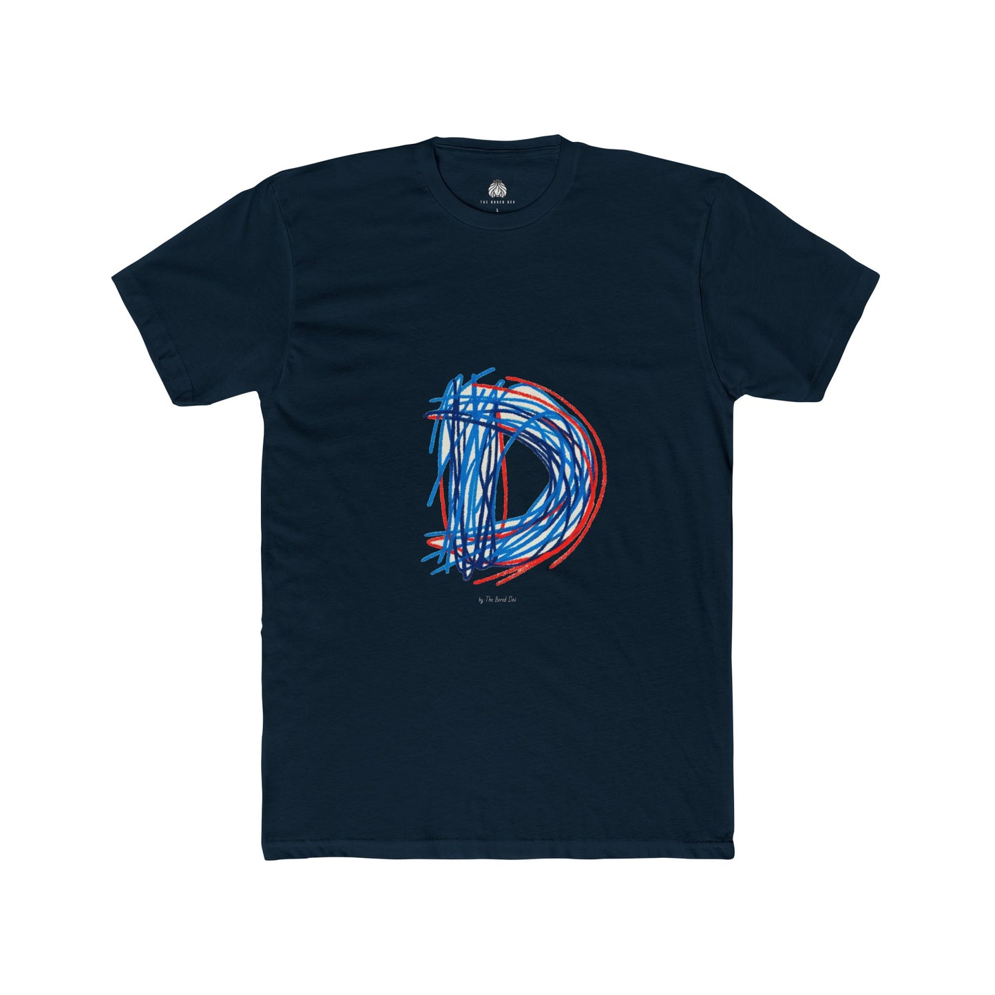 Scribbles (Letter D) T-Shirt - Men