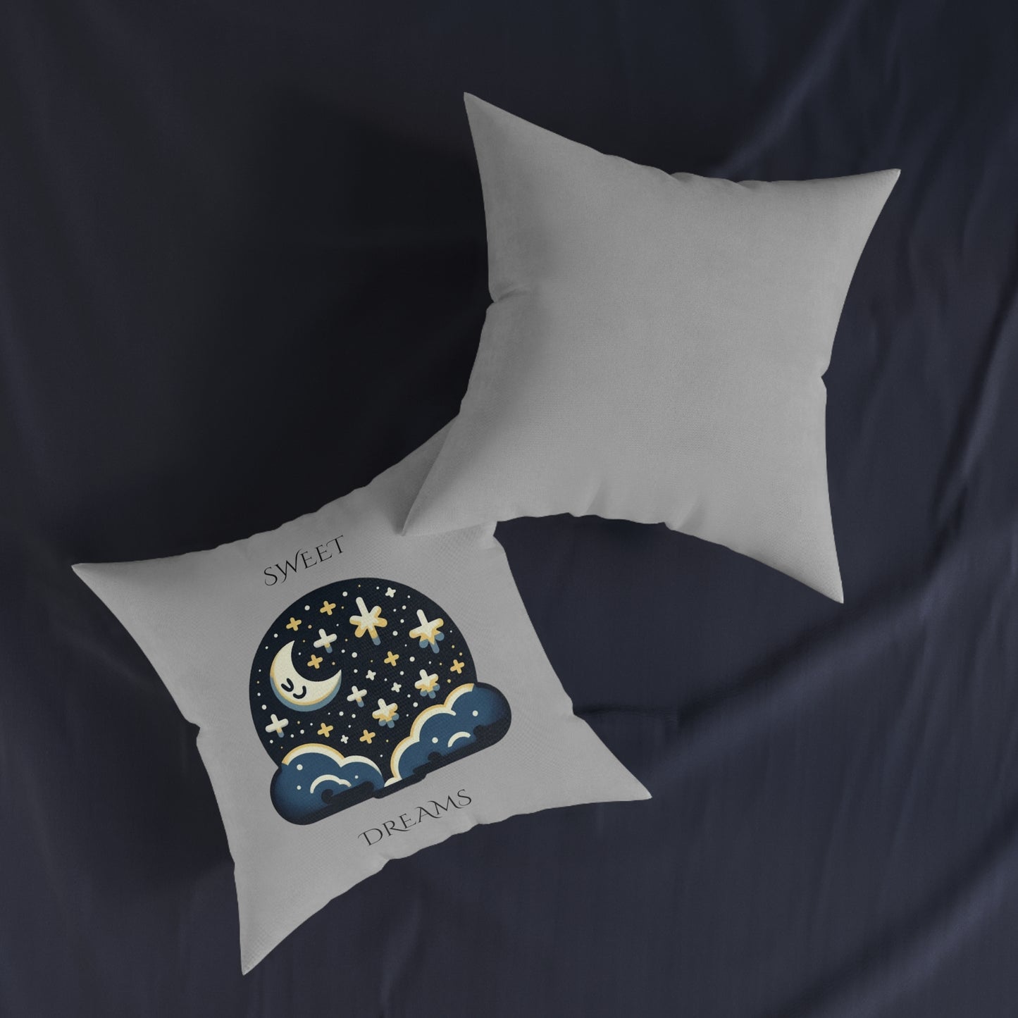 Sweet Dreams (Gray) - Square Pillow