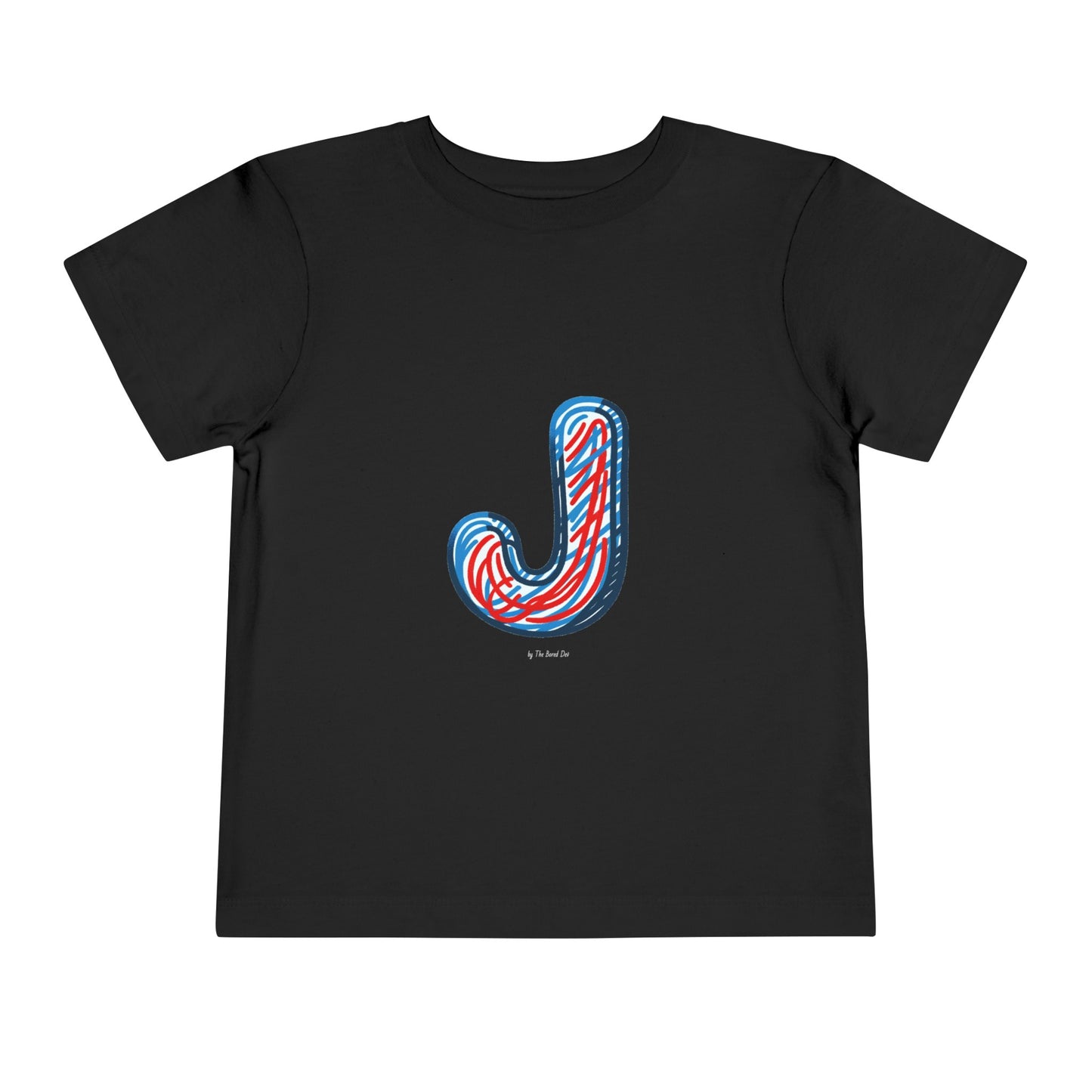 Scribbles (Letter J) T-Shirt - Toddler Short Sleeve Tee