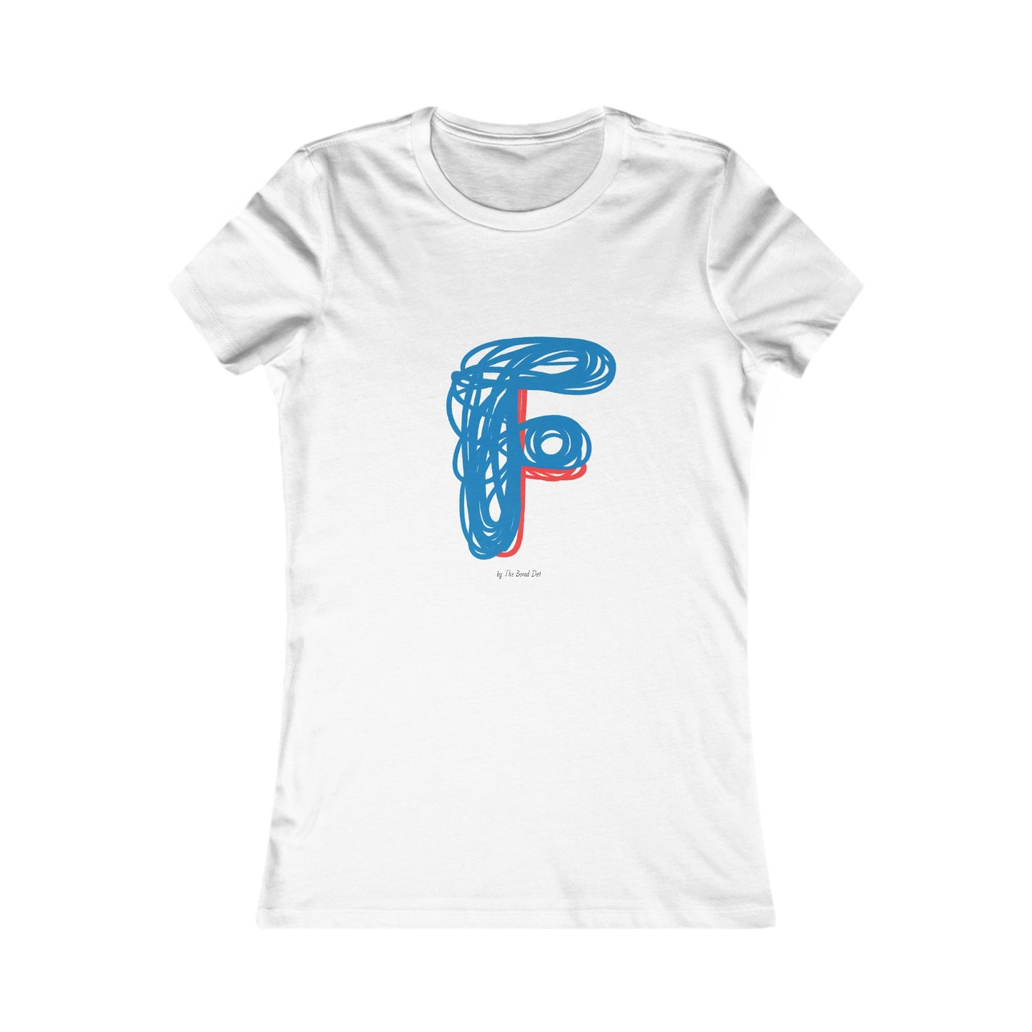 Scribbles (Letter F) T-shirt - Women's Favorite Tee