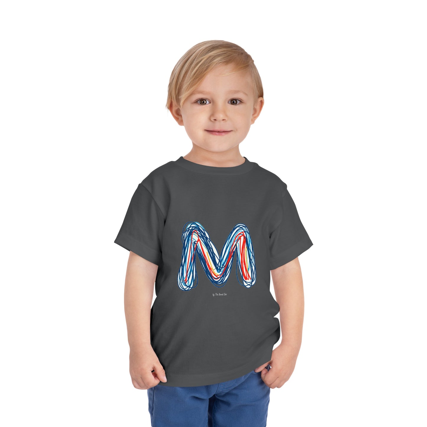 Scribbles (Letter M) T-Shirt - Toddler Short Sleeve Tee