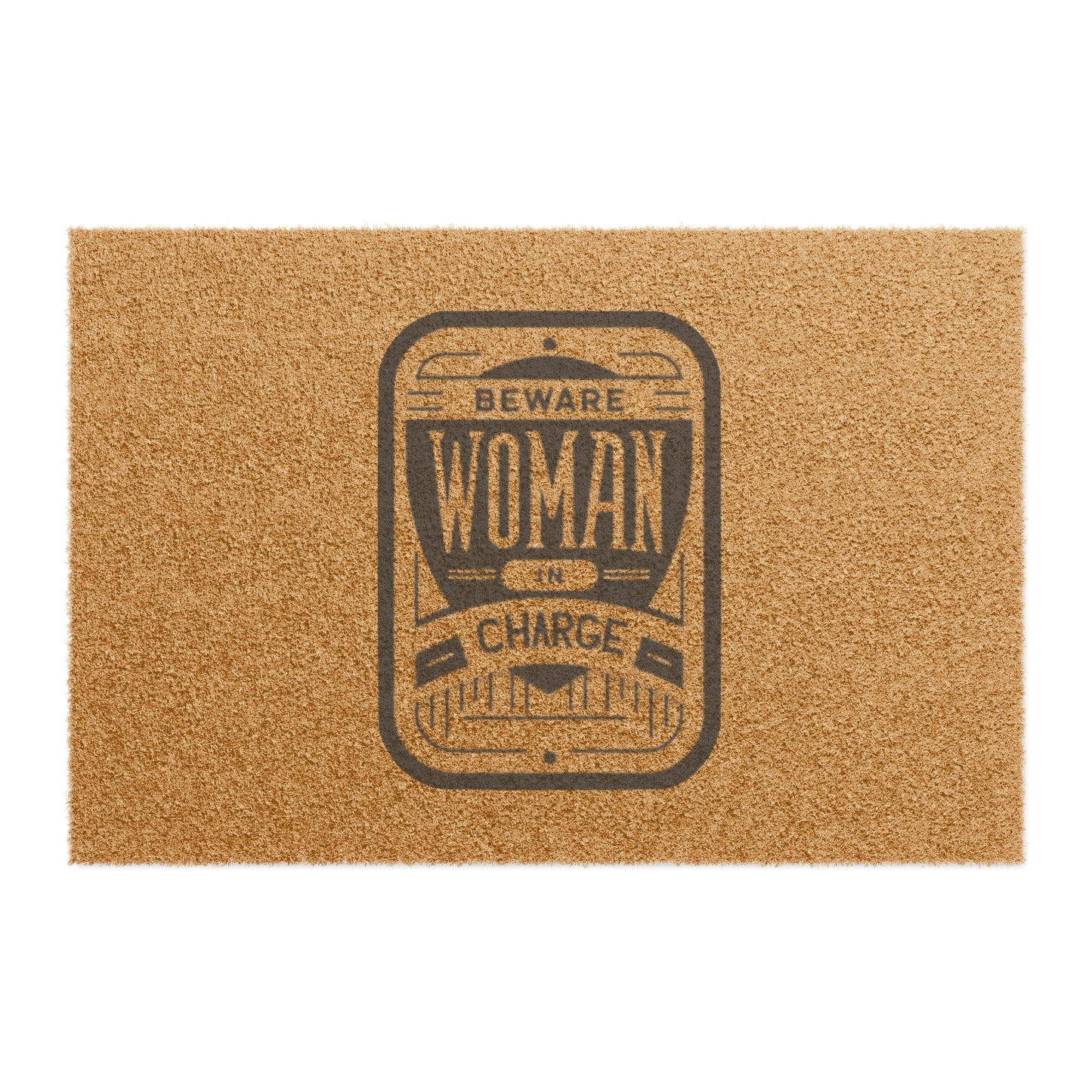 Beware Woman In Charge - Doormat