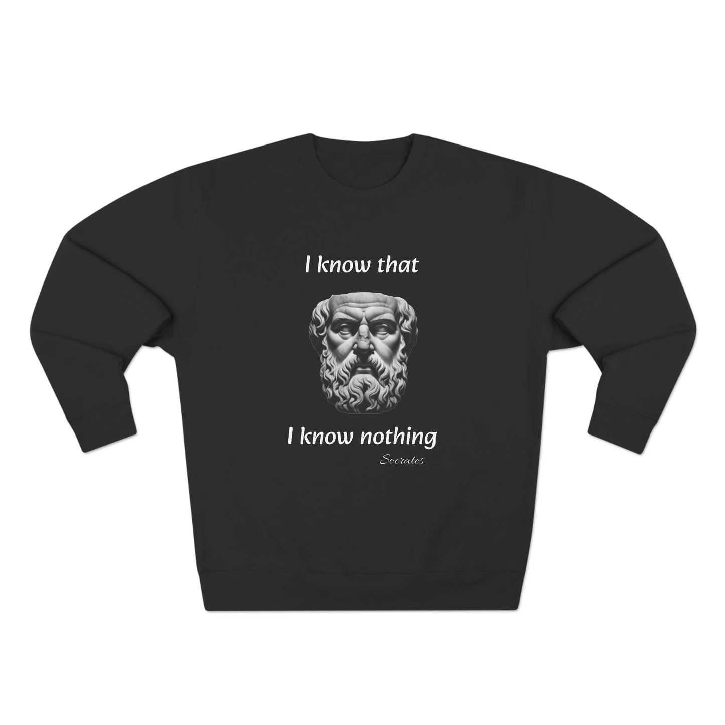 I Know That I Know Nothing (Socrates) - Unisex Crewneck Sweatshirt