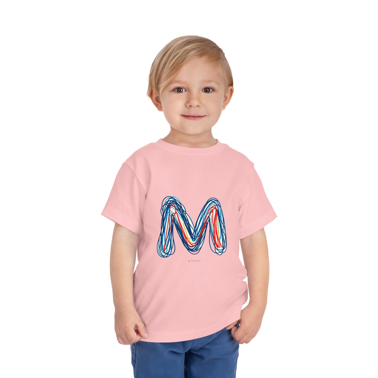 Scribbles (Letter M) T-Shirt - Toddler Short Sleeve Tee