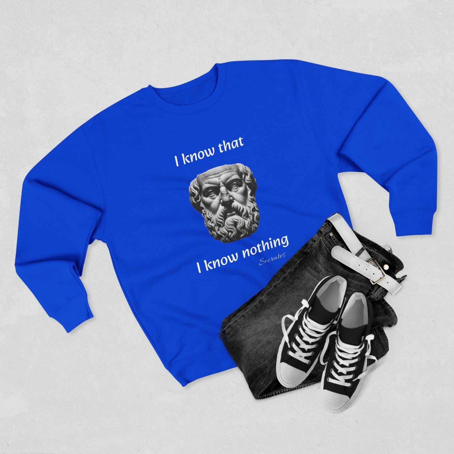 I Know That I Know Nothing (Socrates) - Unisex Crewneck Sweatshirt