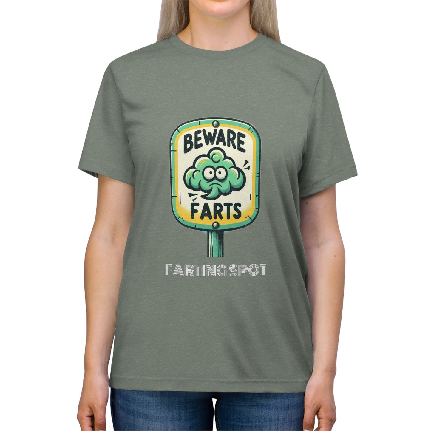 Beware Farts Farting Spot - Unisex Triblend Tee