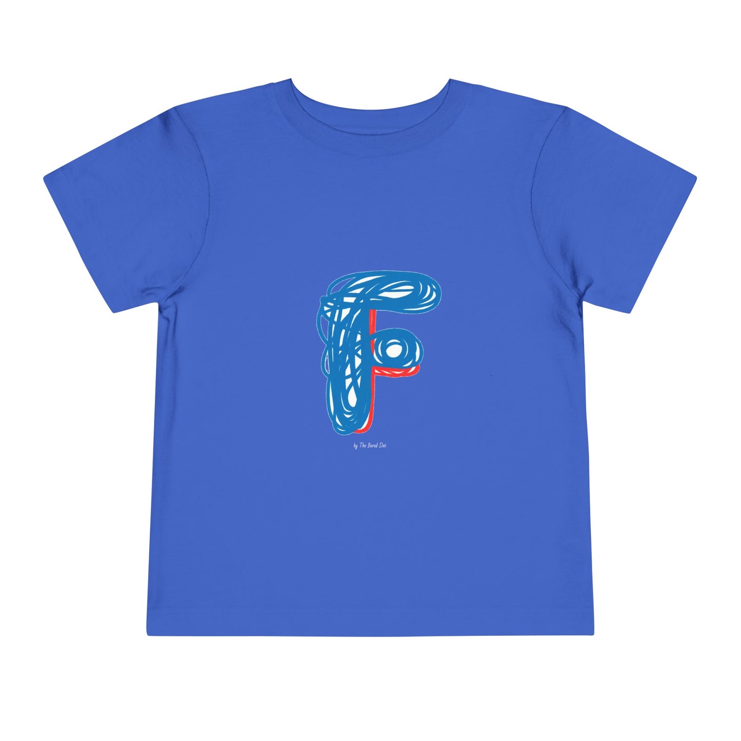 Scribbles (Letter F) T-Shirt - Toddler Short Sleeve Tee