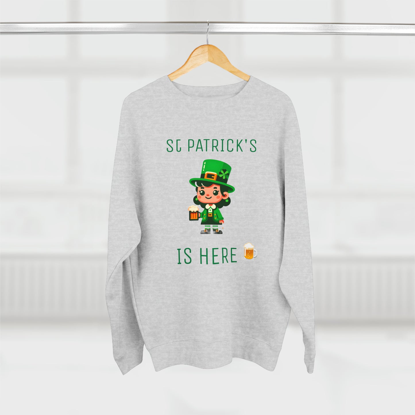 Saint Patrick's Is Here - Unisex Crewneck Sweatshirt