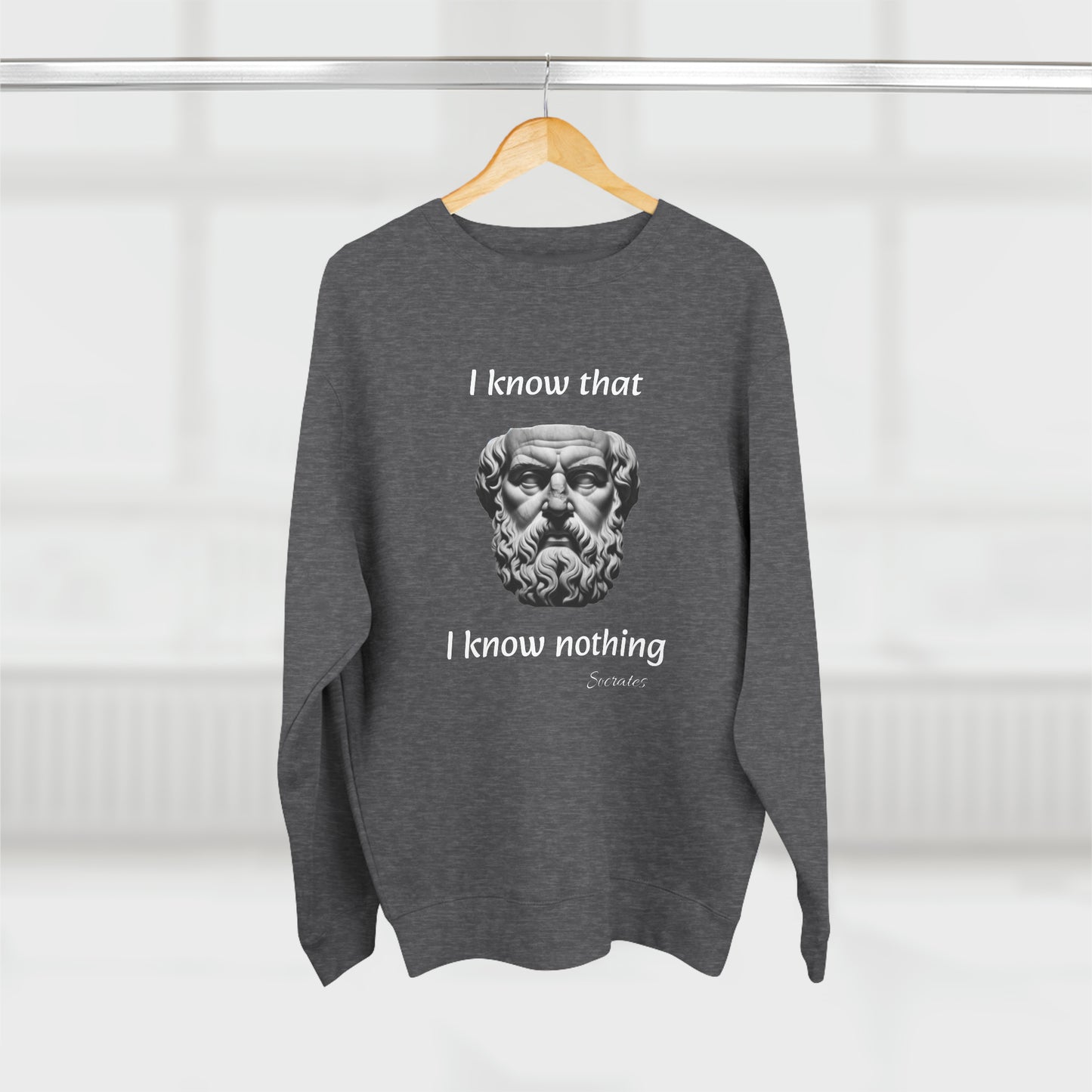 I Know That I Know Nothing (Socrates) - Unisex Crewneck Sweatshirt