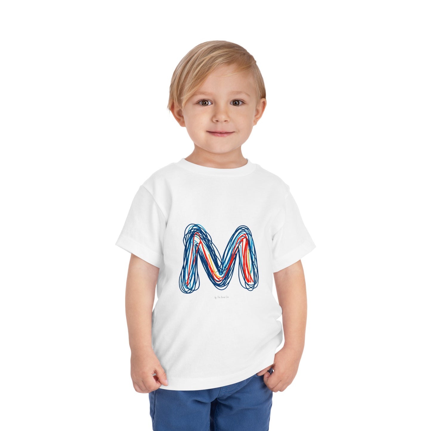 Scribbles (Letter M) T-Shirt - Toddler Short Sleeve Tee
