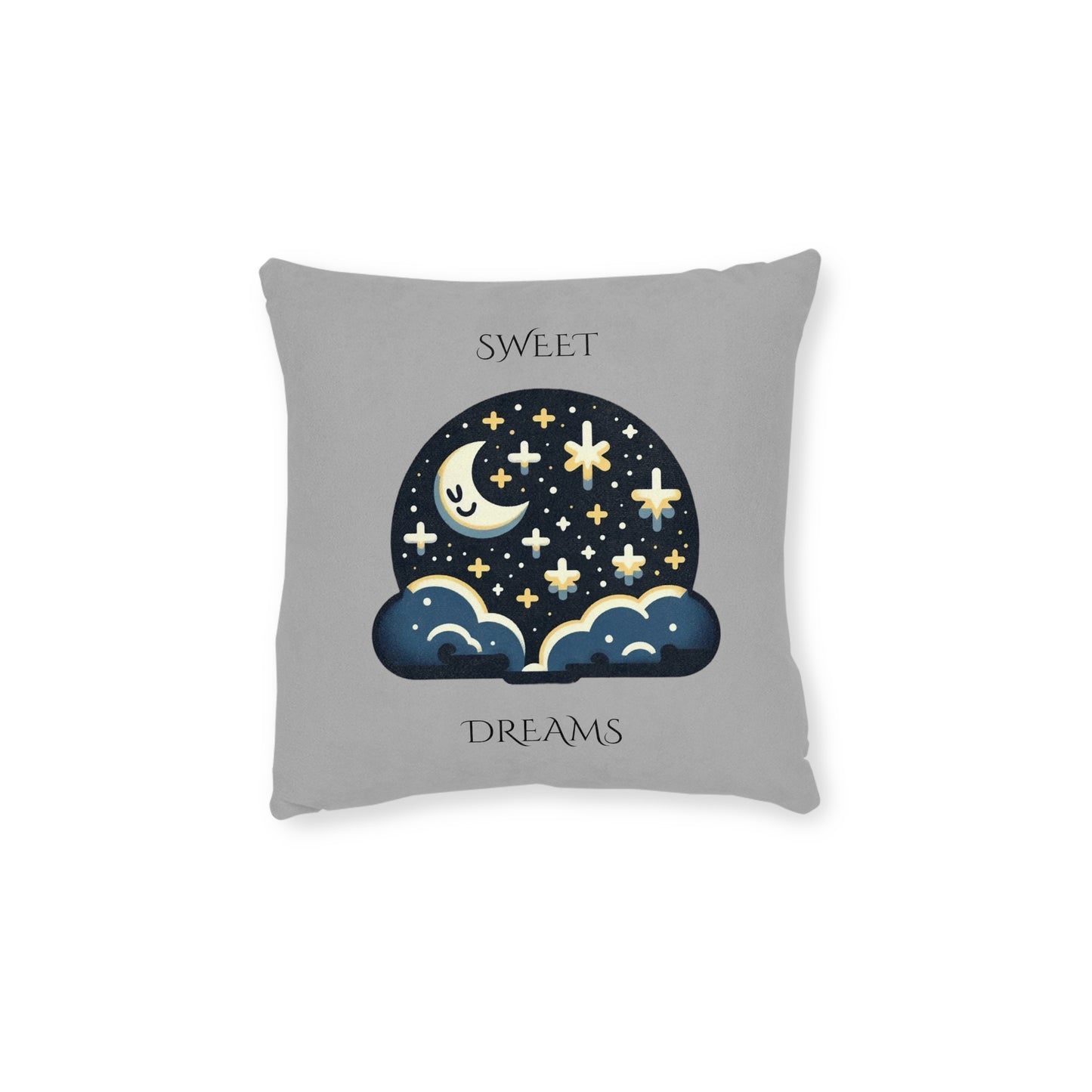 Sweet Dreams (Gray) - Square Pillow