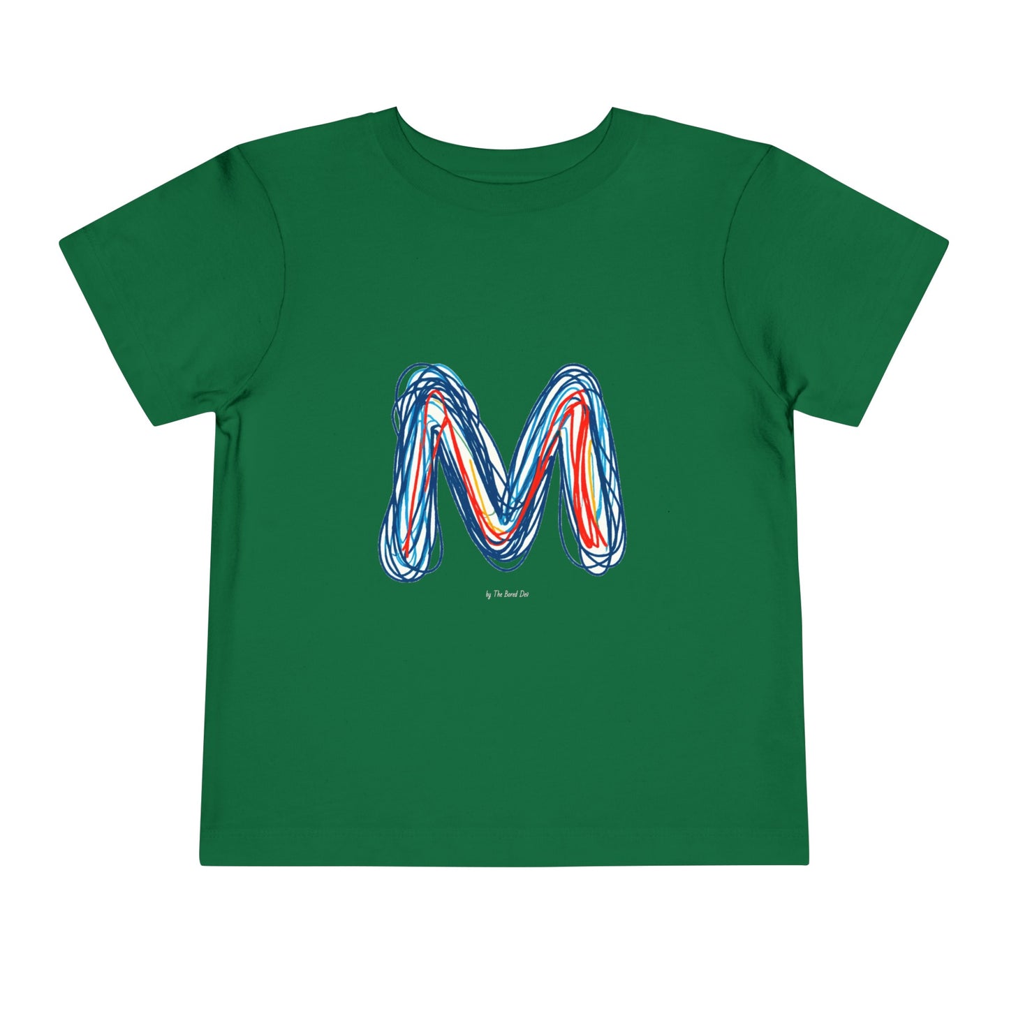 Scribbles (Letter M) T-Shirt - Toddler Short Sleeve Tee