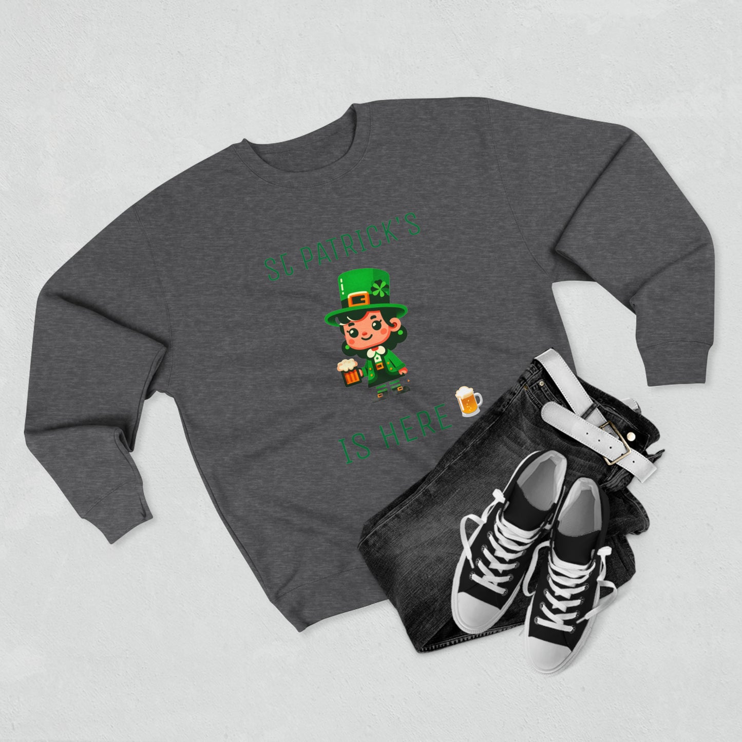 Saint Patrick's Is Here - Unisex Crewneck Sweatshirt