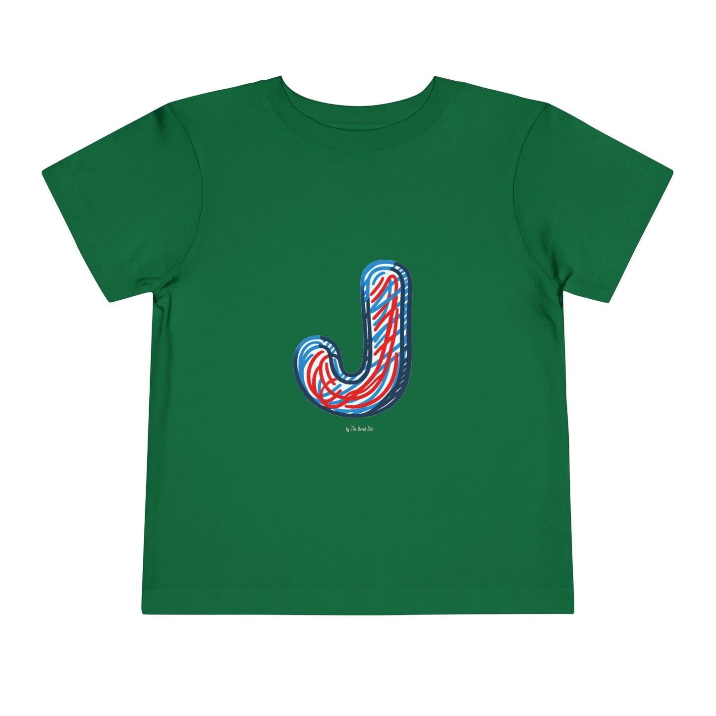 Scribbles (Letter J) T-Shirt - Toddler Short Sleeve Tee