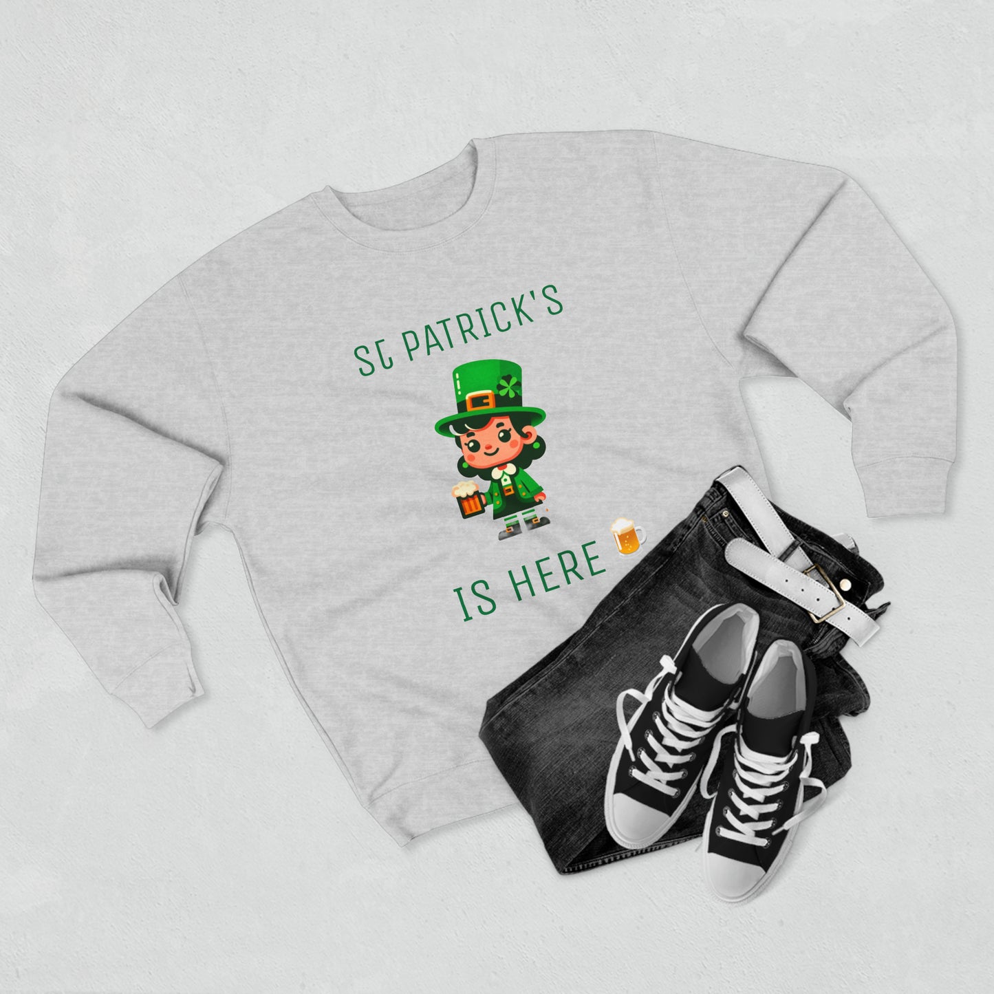 Saint Patrick's Is Here - Unisex Crewneck Sweatshirt