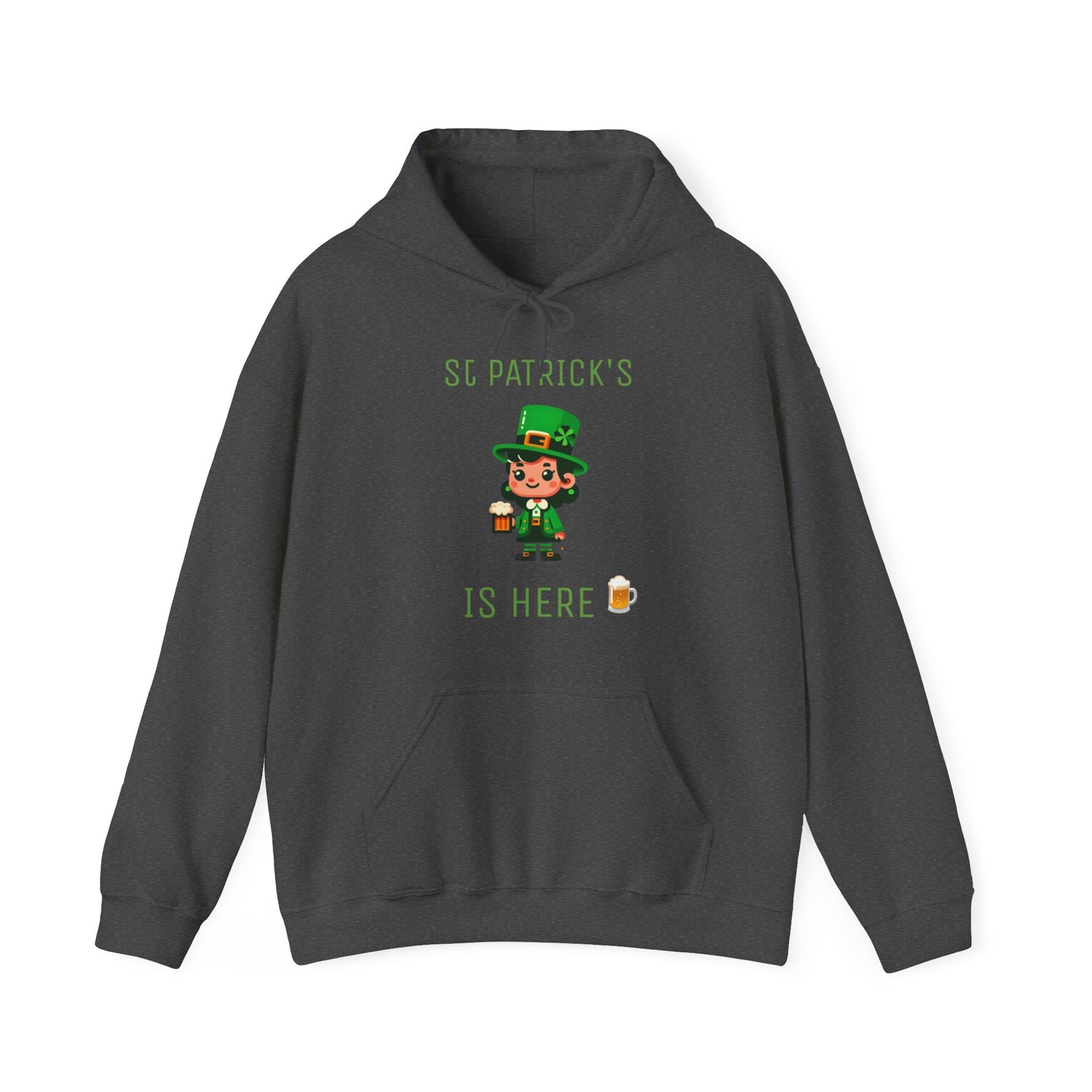 Saint Patrick's Is Here Female - Unisex Heavy Blend™ Hooded Sweatshirt