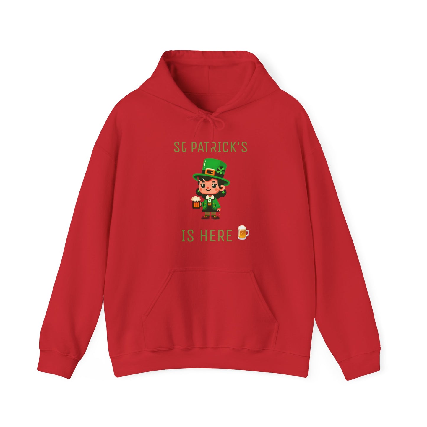 Saint Patrick's Is Here Female - Unisex Heavy Blend™ Hooded Sweatshirt