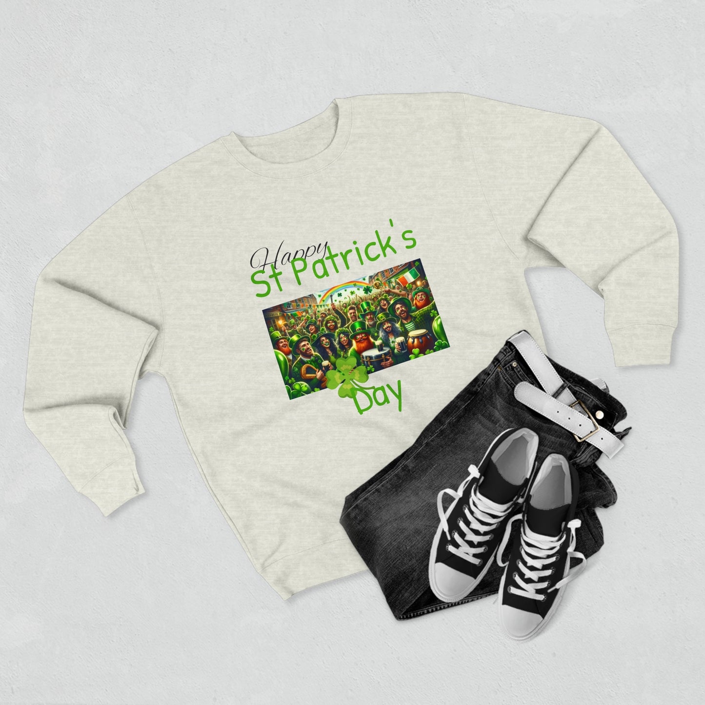 Happy St Patrick's Day - Unisex Crewneck Sweatshirt