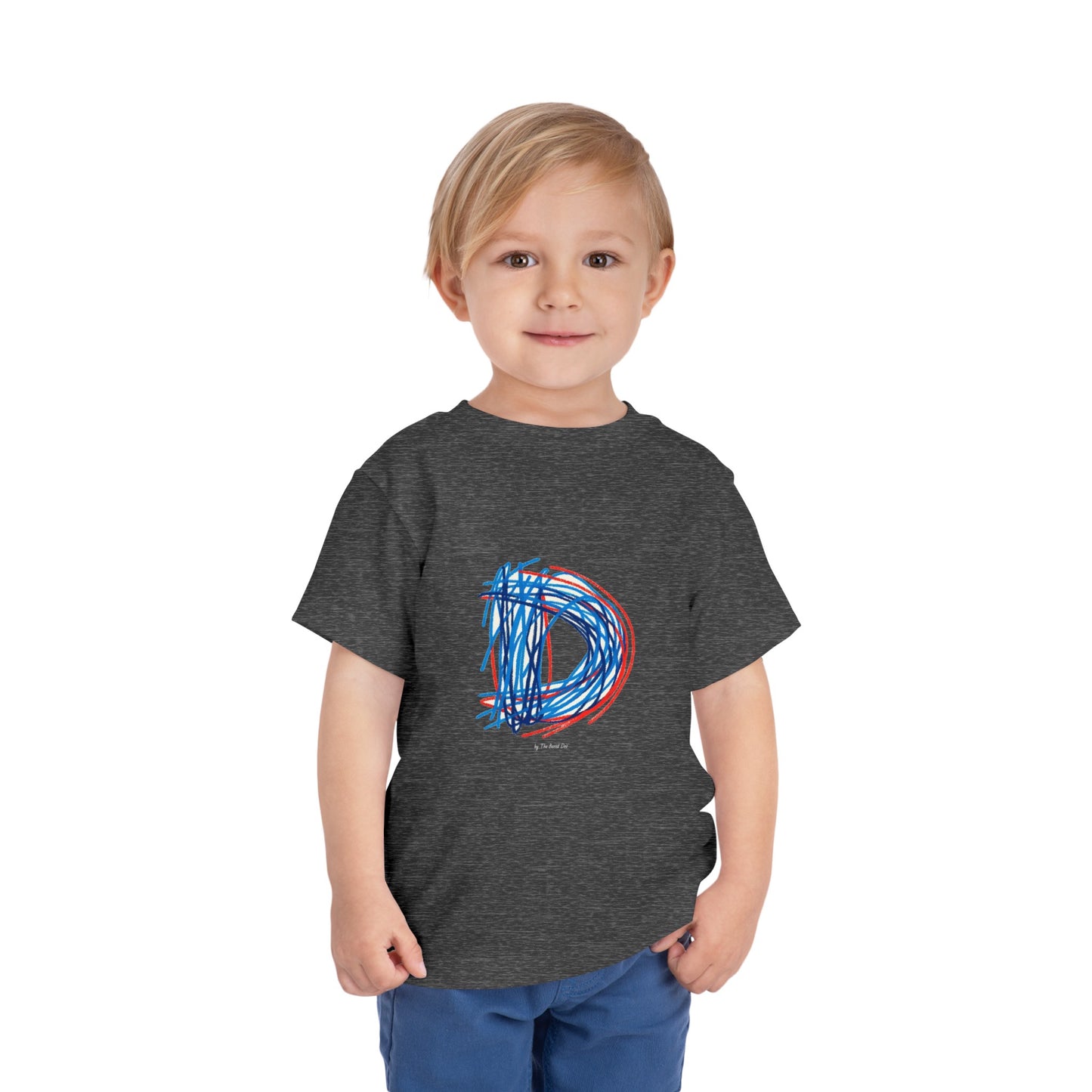 Scribbles (Letter D) T-Shirt - Toddler Short Sleeve Tee