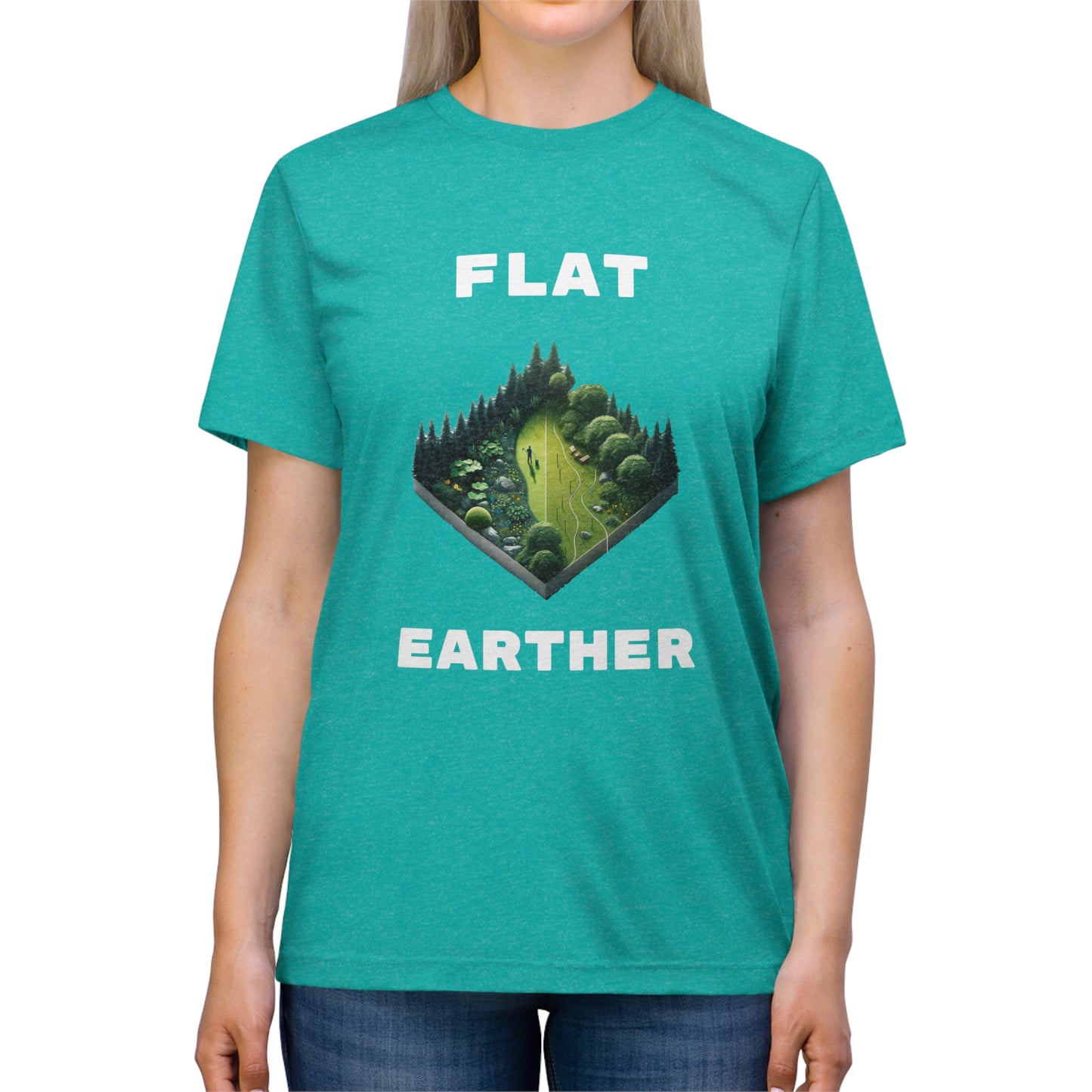 Flat Earther - Unisex Triblend Tee