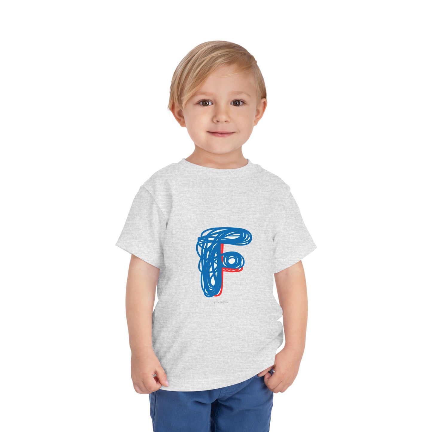 Scribbles (Letter F) T-Shirt - Toddler Short Sleeve Tee