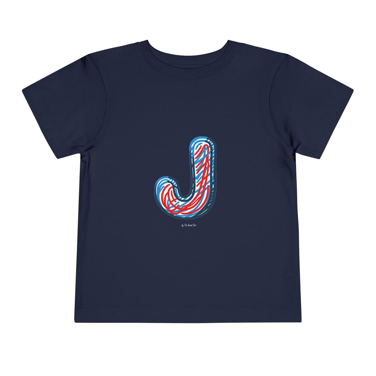Scribbles (Letter J) T-Shirt - Toddler Short Sleeve Tee