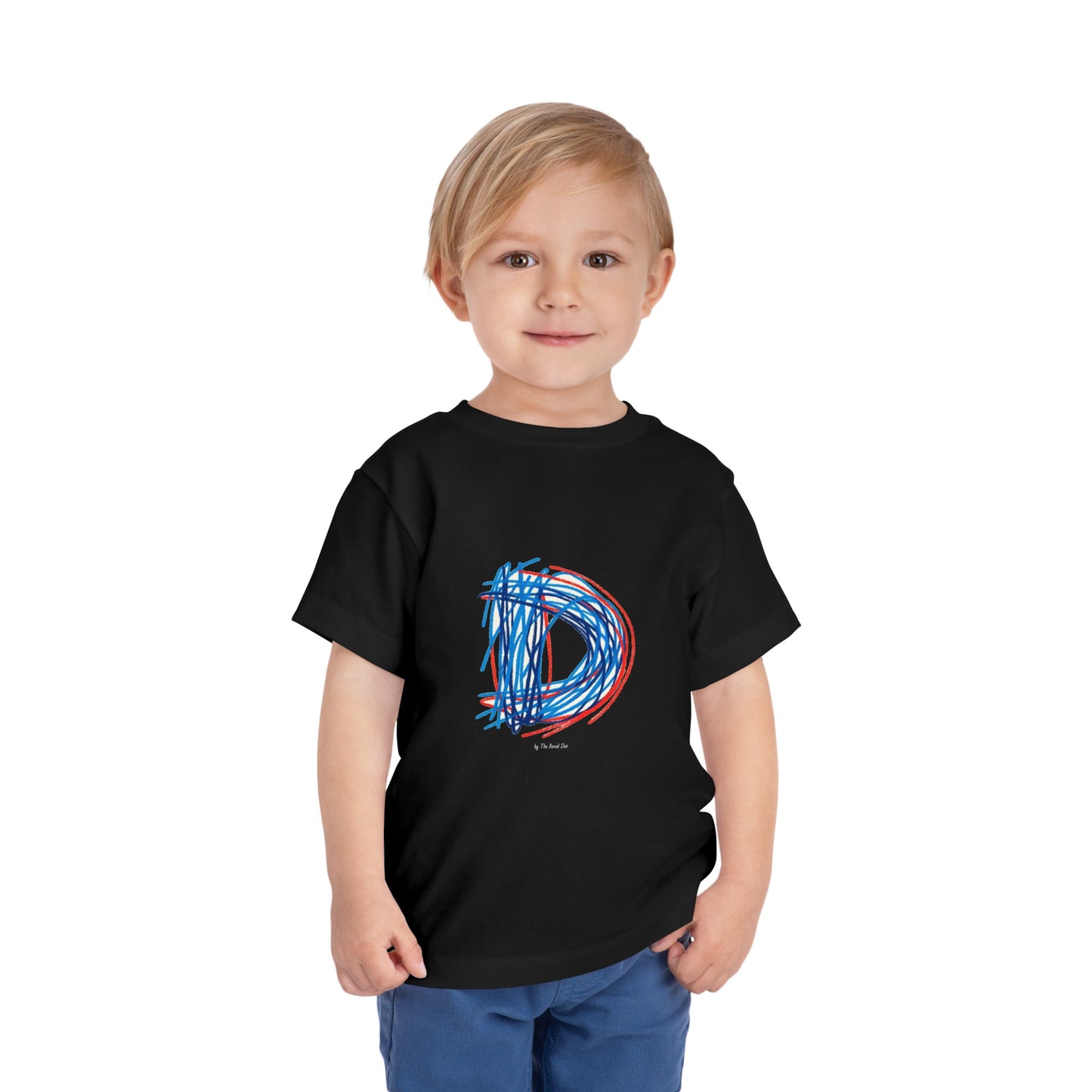 Scribbles (Letter D) T-Shirt - Toddler Short Sleeve Tee