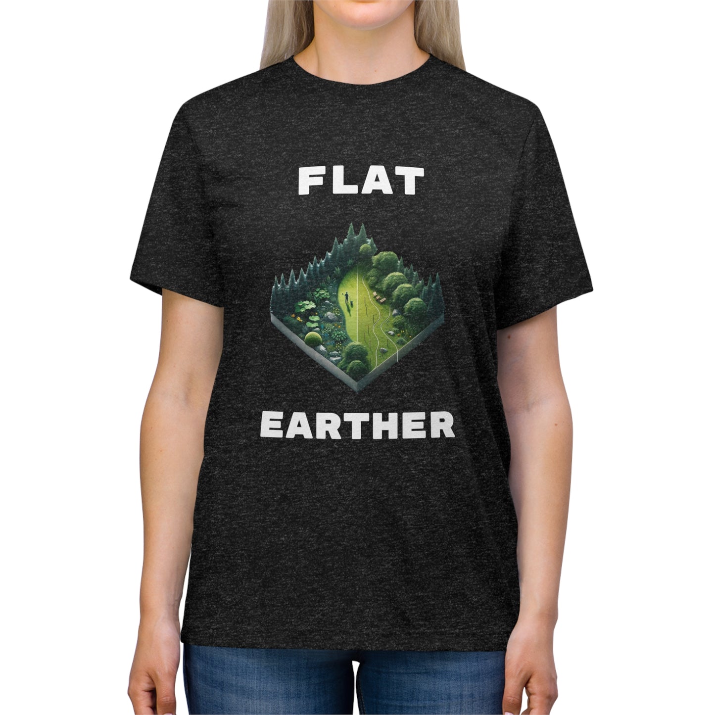 Flat Earther - Unisex Triblend Tee