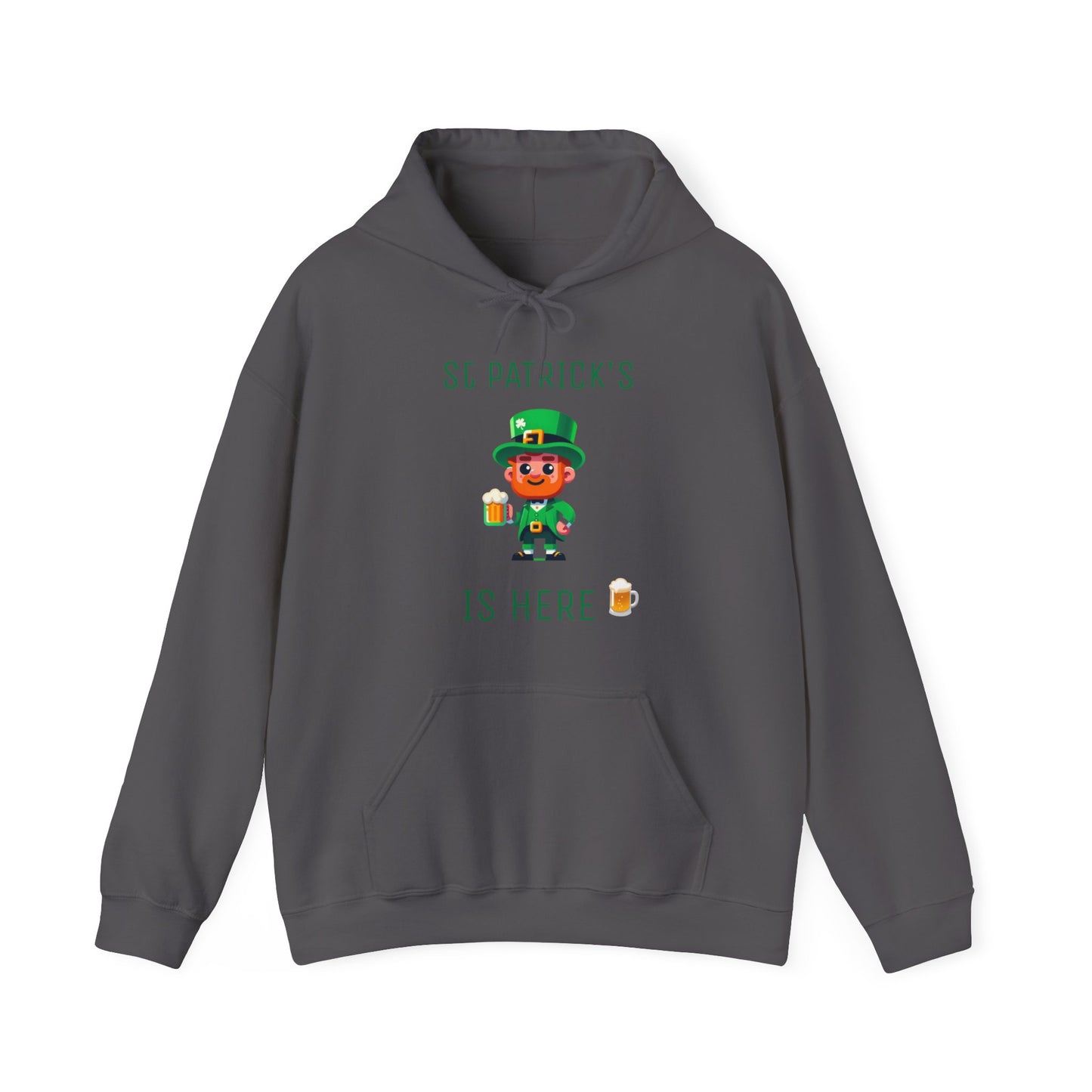 Saint Patrick's Is Here Male - Unisex Heavy Blend™ Hooded Sweatshirt