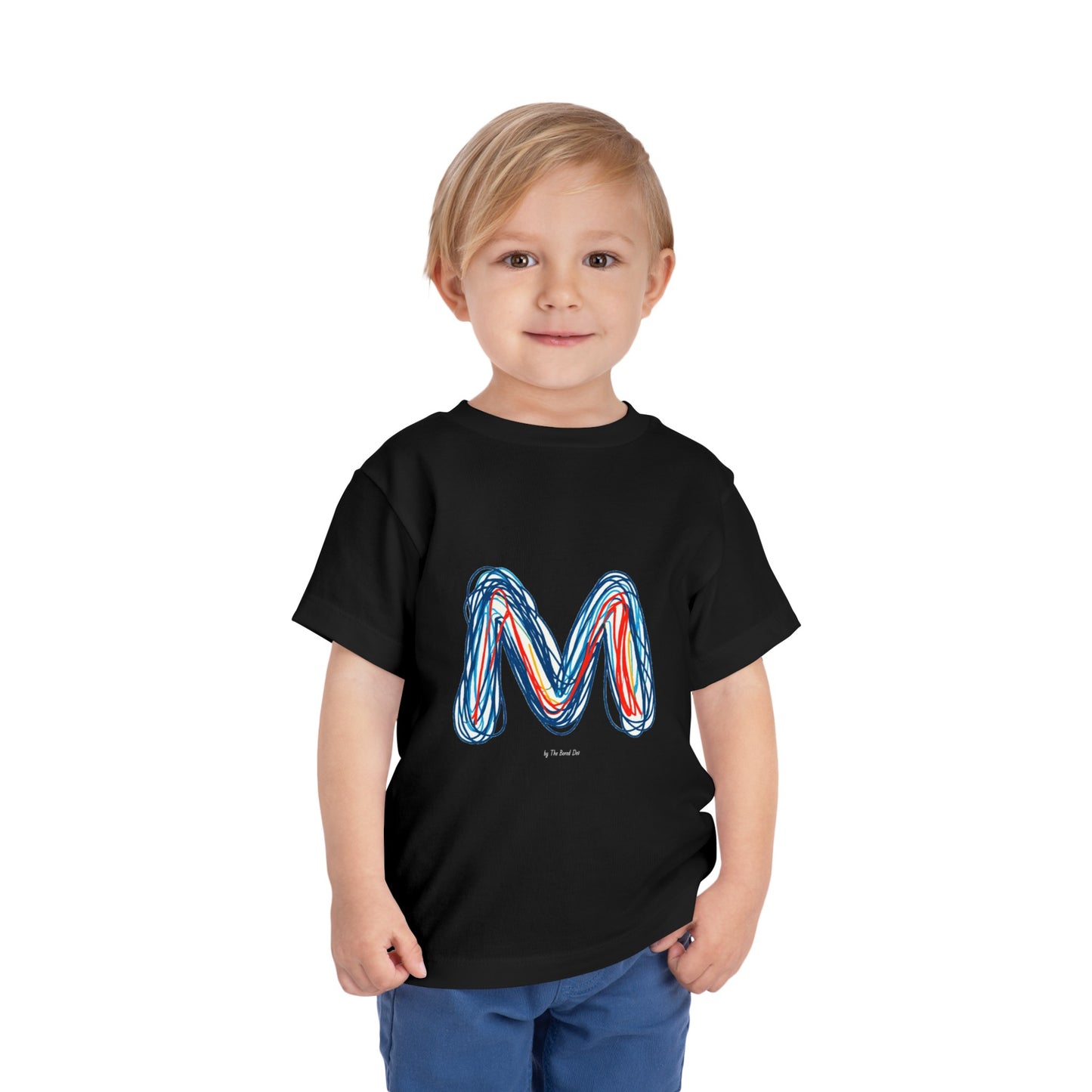 Scribbles (Letter M) T-Shirt - Toddler Short Sleeve Tee