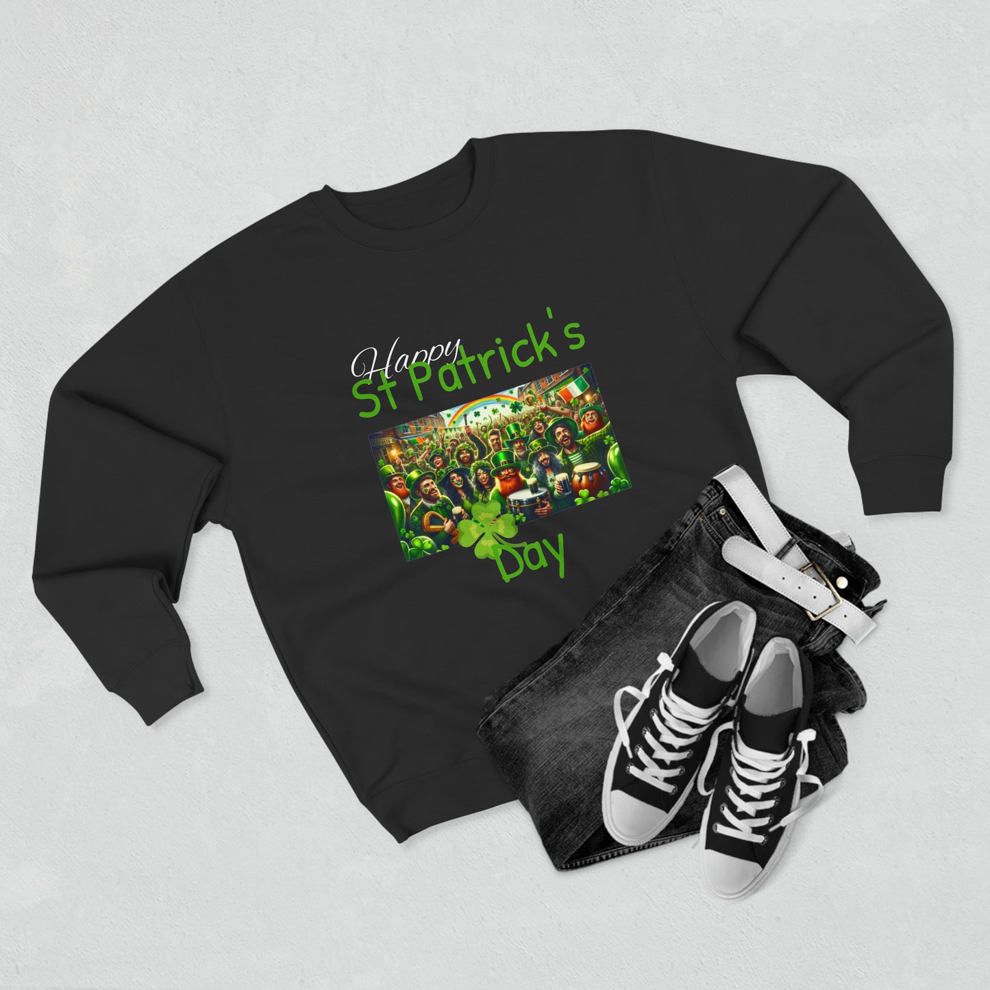 Happy St Patrick's Day - Unisex Crewneck Sweatshirt