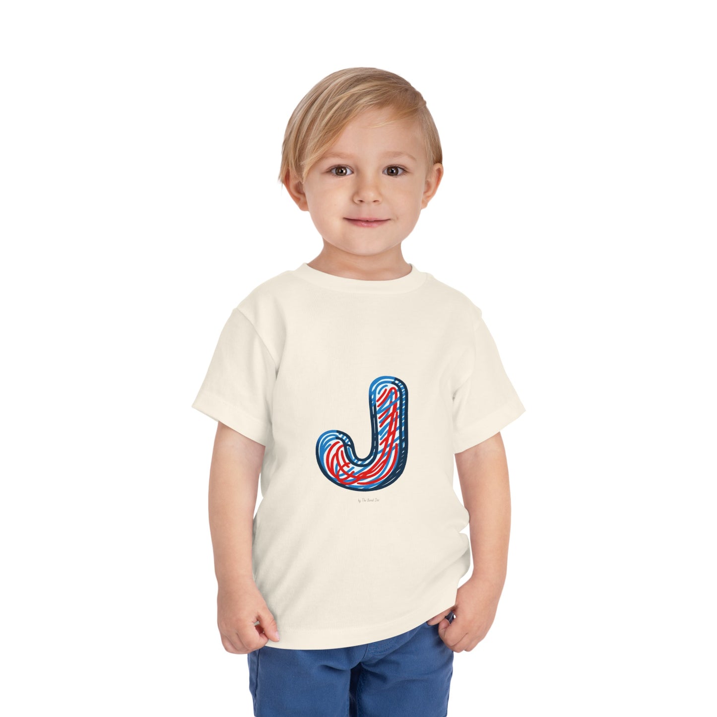 Scribbles (Letter J) T-Shirt - Toddler Short Sleeve Tee