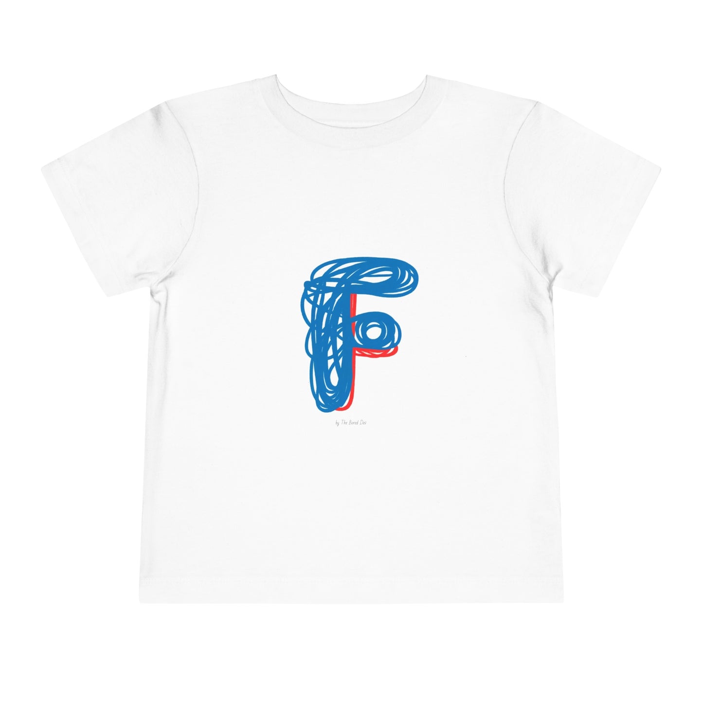 Scribbles (Letter F) T-Shirt - Toddler Short Sleeve Tee