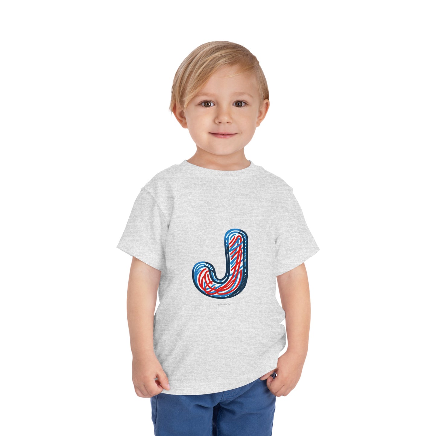 Scribbles (Letter J) T-Shirt - Toddler Short Sleeve Tee