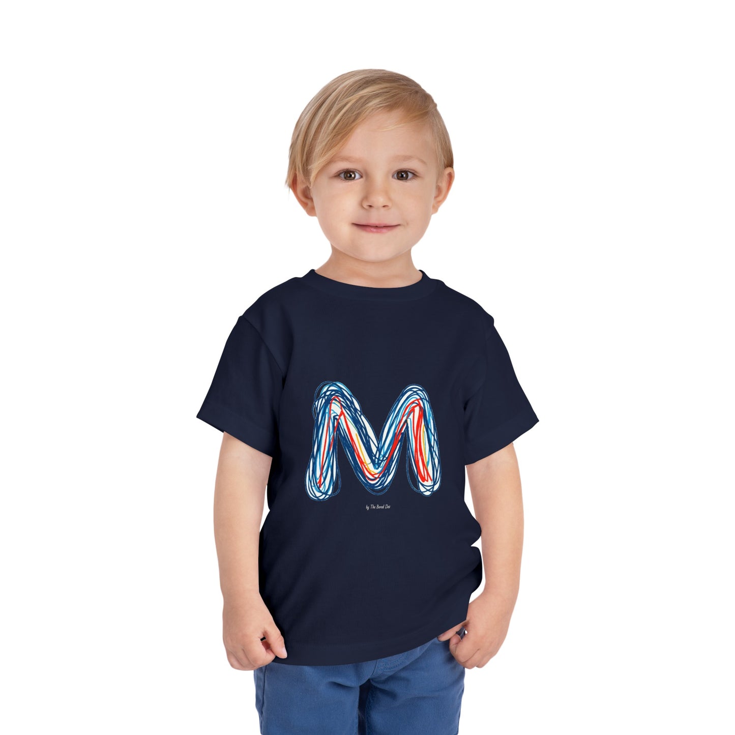 Scribbles (Letter M) T-Shirt - Toddler Short Sleeve Tee