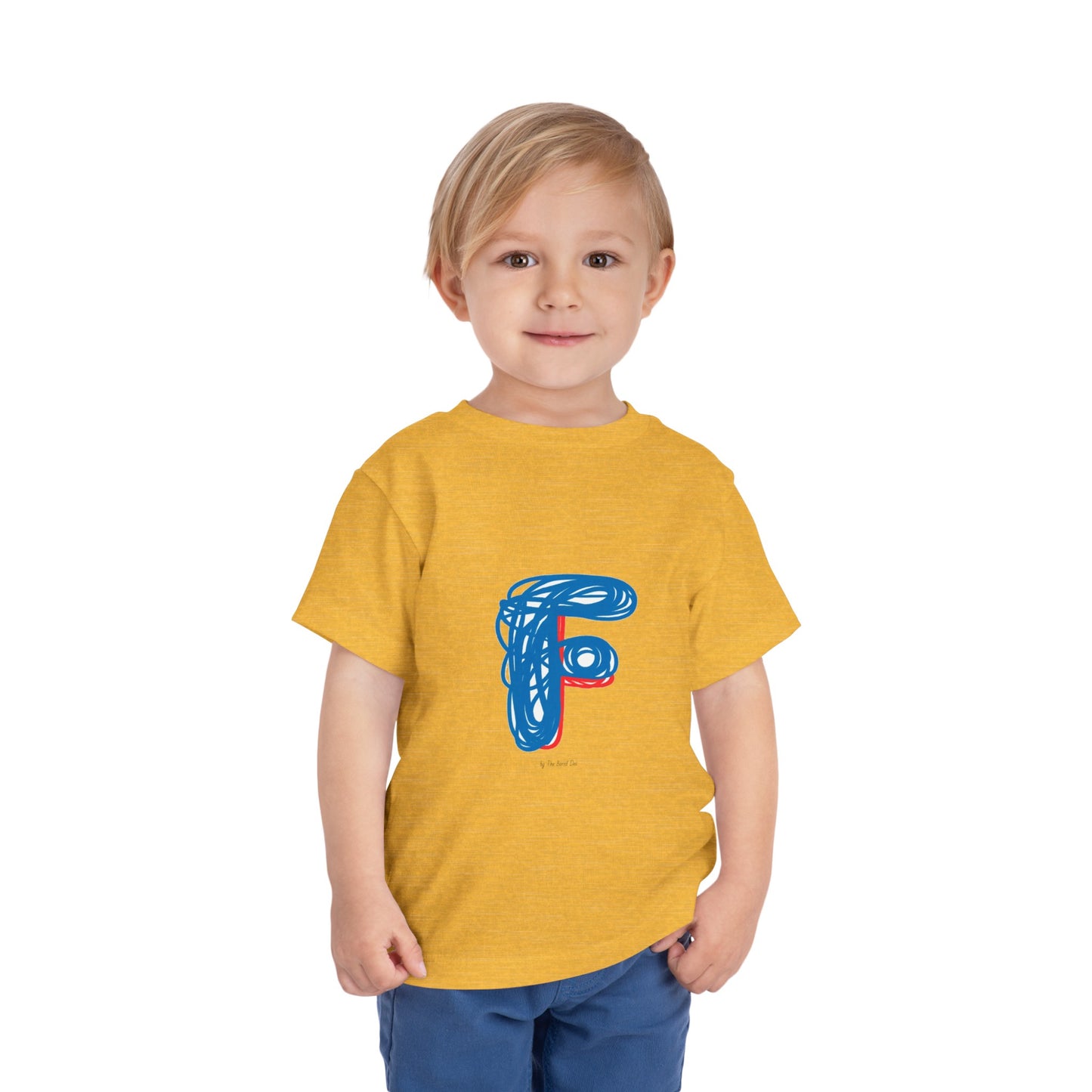 Scribbles (Letter F) T-Shirt - Toddler Short Sleeve Tee