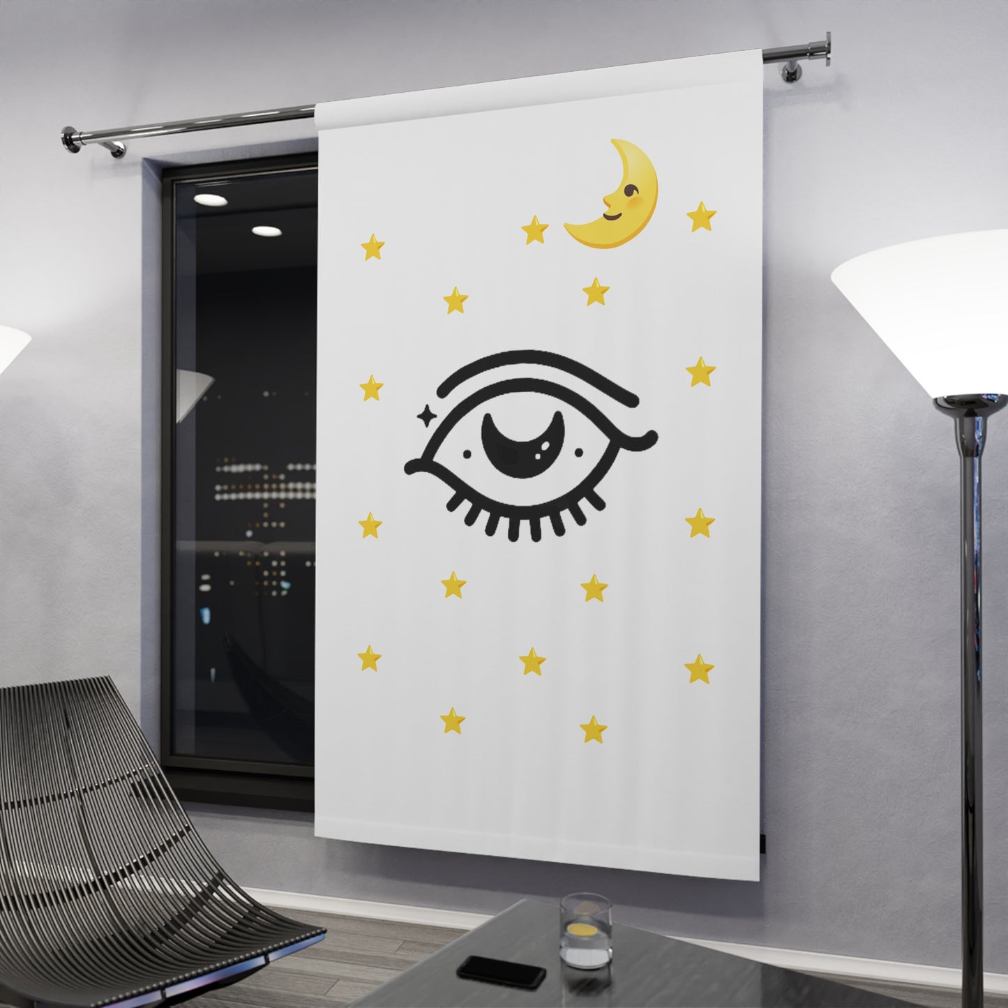 Good Night - Window Curtains (1 Piece)