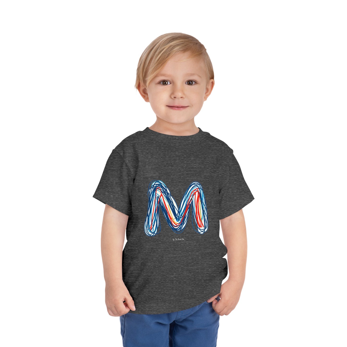 Scribbles (Letter M) T-Shirt - Toddler Short Sleeve Tee