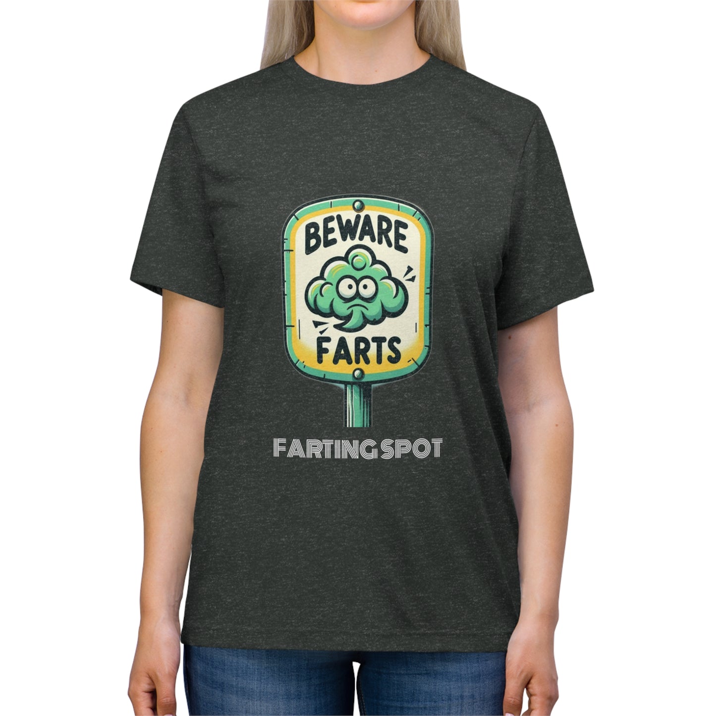 Beware Farts Farting Spot - Unisex Triblend Tee