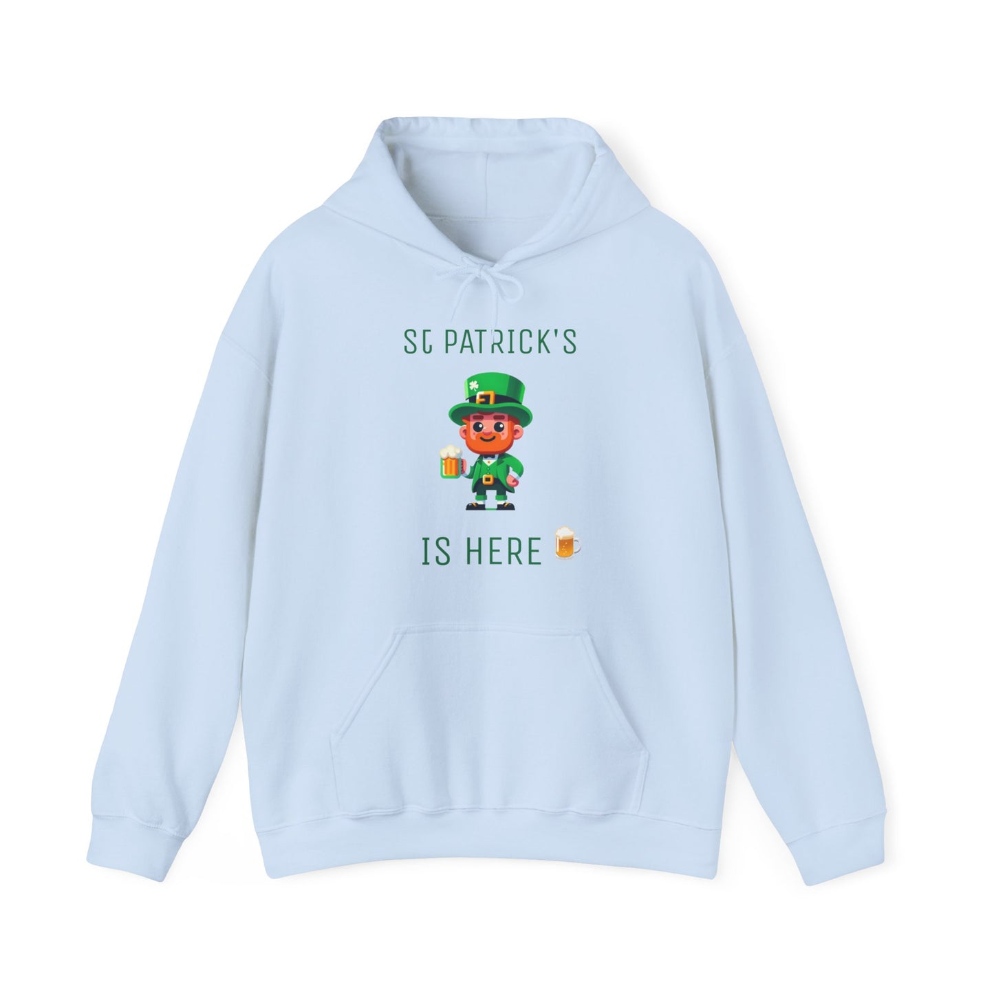 Saint Patrick's Is Here Male - Unisex Heavy Blend™ Hooded Sweatshirt