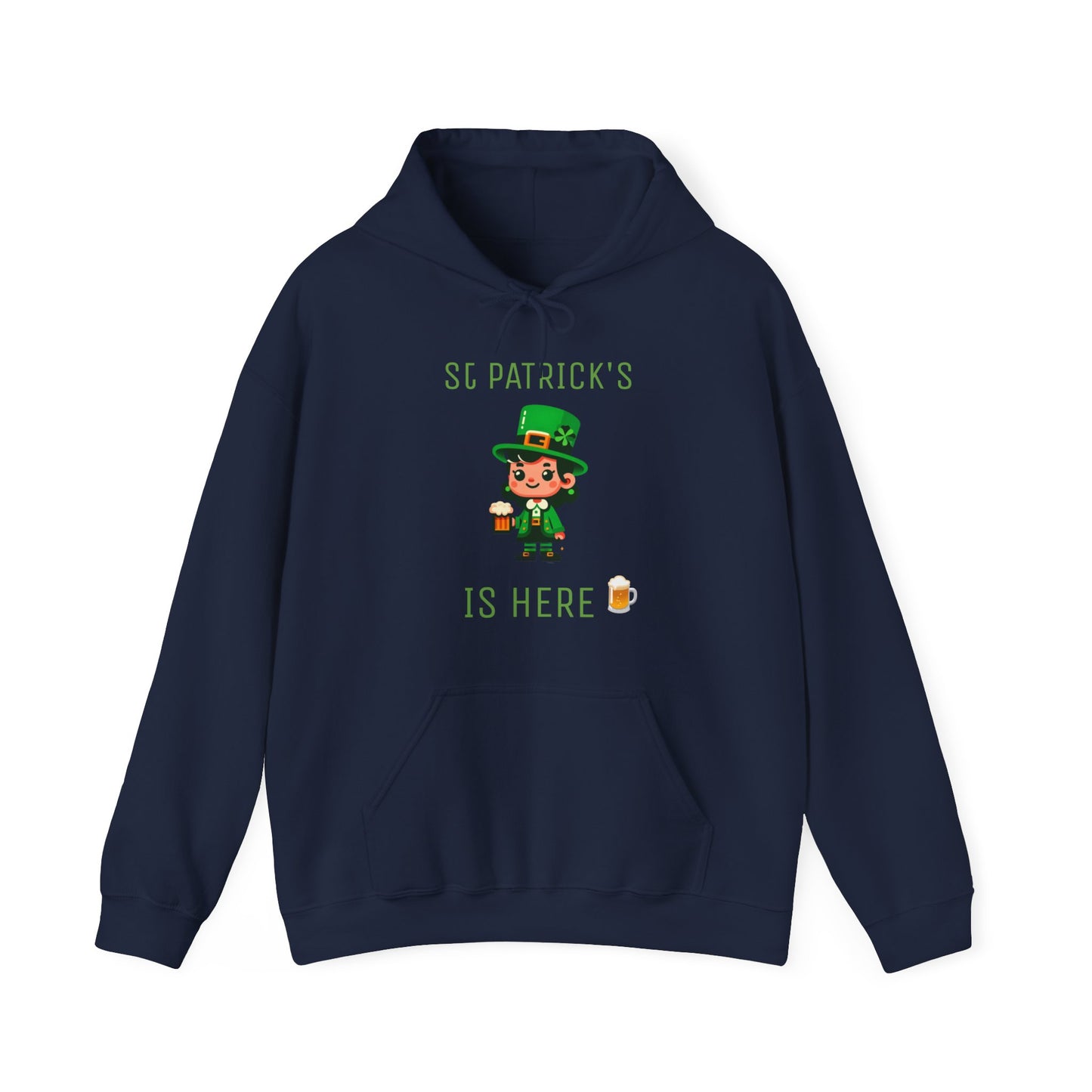 Saint Patrick's Is Here Female - Unisex Heavy Blend™ Hooded Sweatshirt