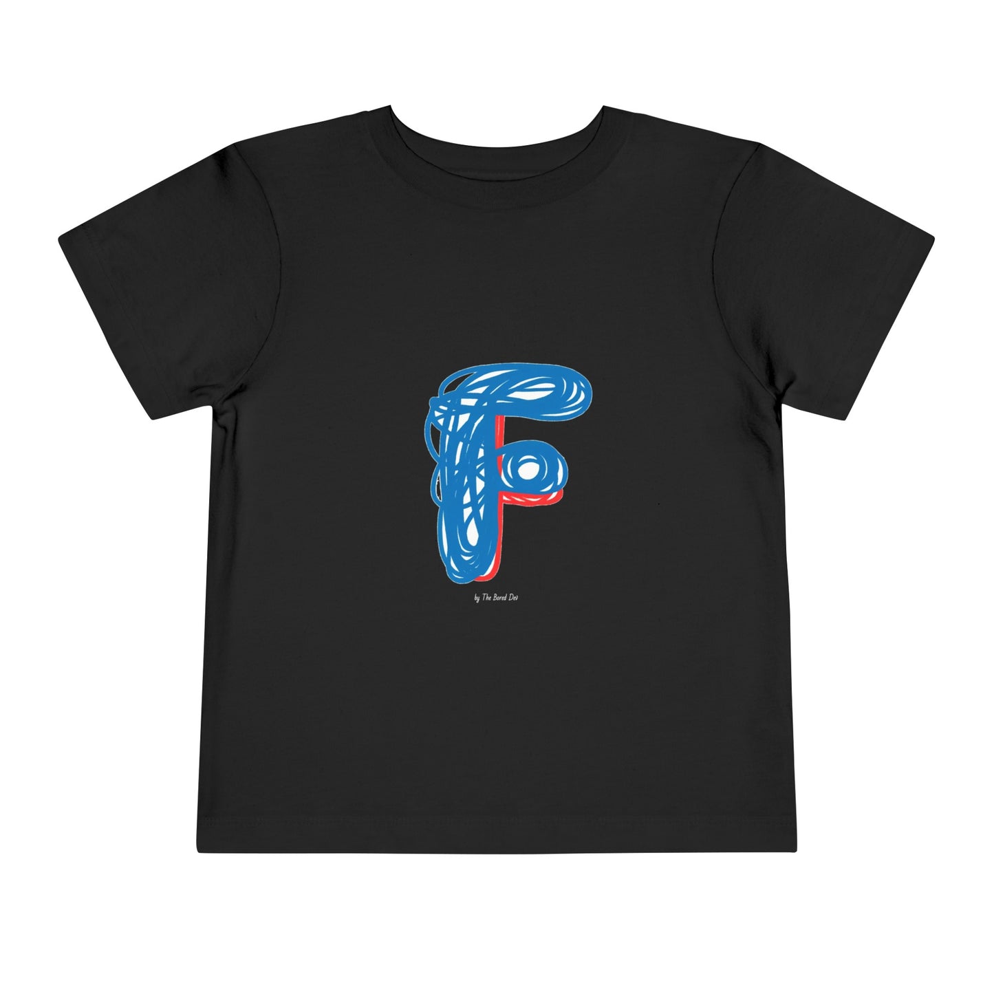 Scribbles (Letter F) T-Shirt - Toddler Short Sleeve Tee