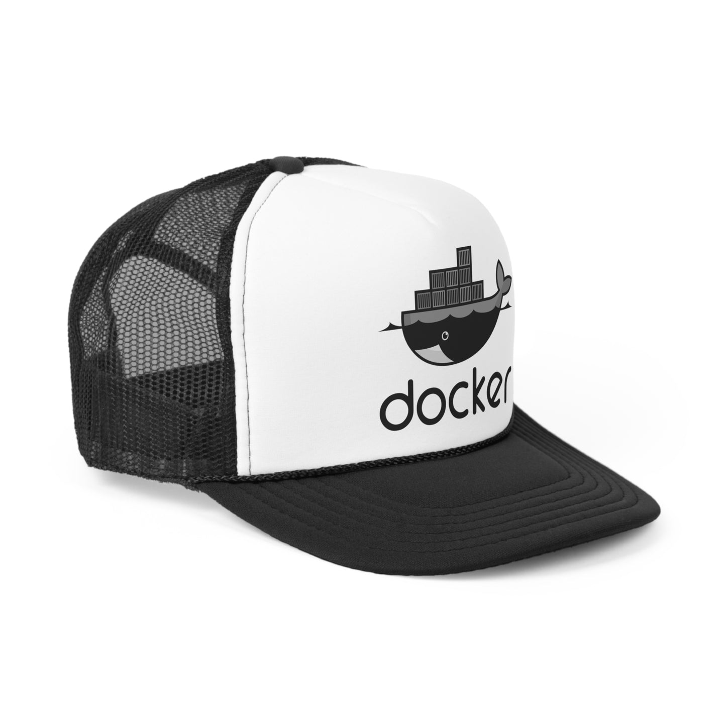 Docker Black Logo - Trucker Cap