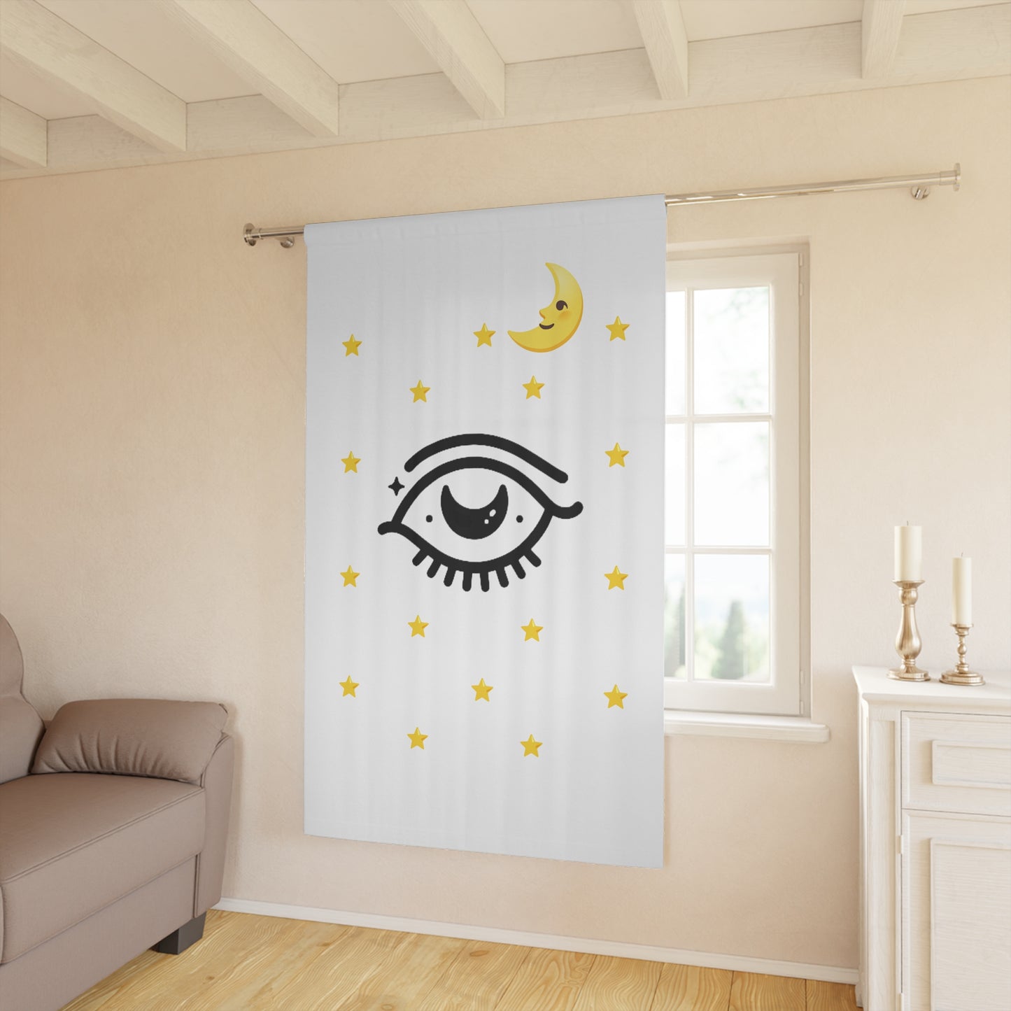 Good Night - Window Curtains (1 Piece)
