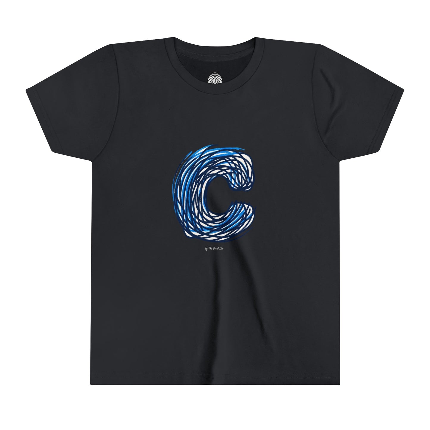 Scribbles (Letter C) T-Shirt - Youth Short Sleeve Tee