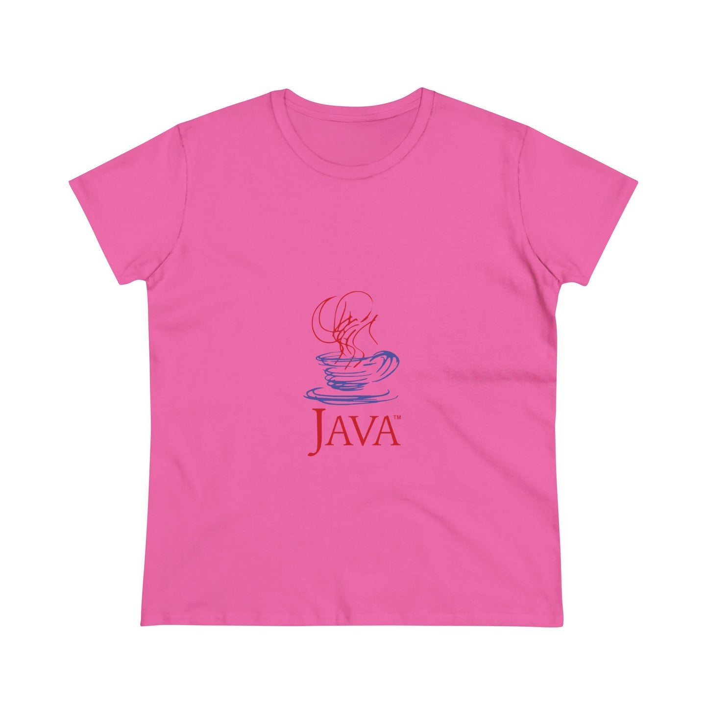 Java Retro Logo T-shirt - Women's Midweight Cotton Tee