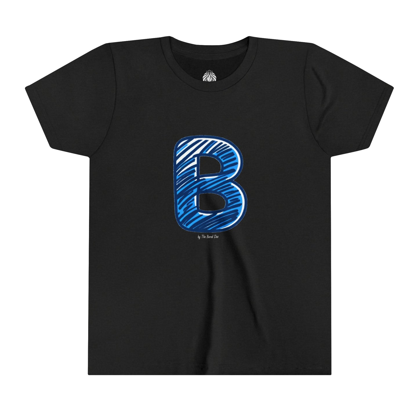 Scribbles (Letter B) T-Shirt - Youth Short Sleeve Tee